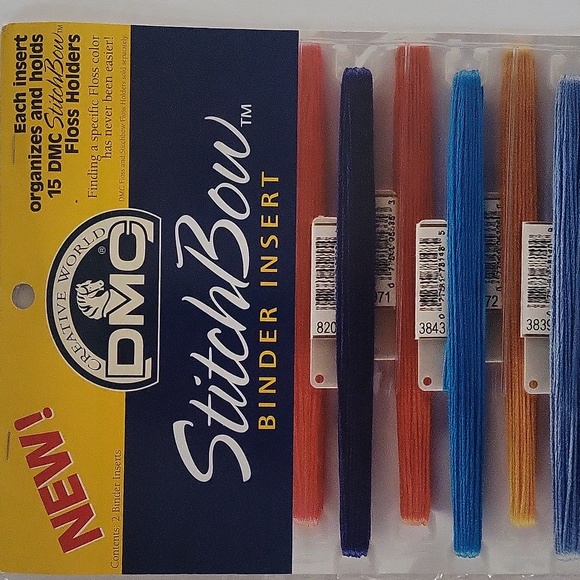 StitchBow Binder Insert By Creative World DMC Holds 15 StitchBow Floss Holders - Picture 2 of 8
